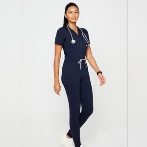 Empower StretchTech™ Scrub Jumpsuit Navy Blue